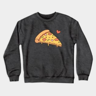 Cute Pizza Love Doodle Crewneck Sweatshirt